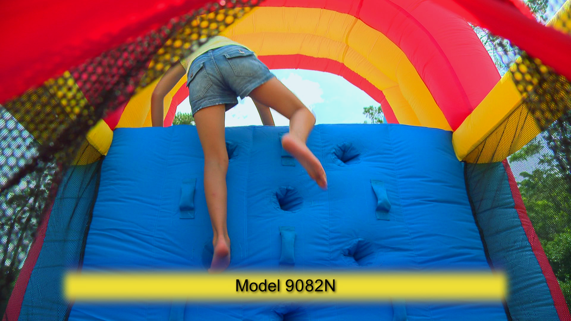 bebop spin combo hüpfburg HappyHop Hüpfburg Mega Slide-Combo mit Rutsche